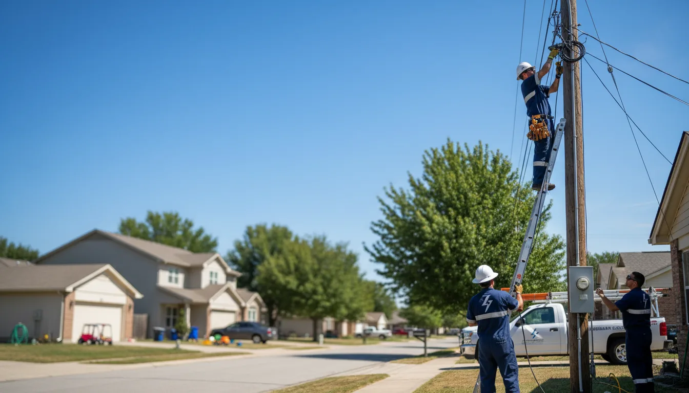 Residential electrician providing installation services in Beeler, KS